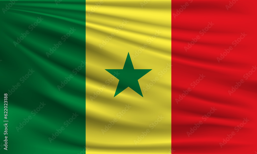 Vector flag of Senegal