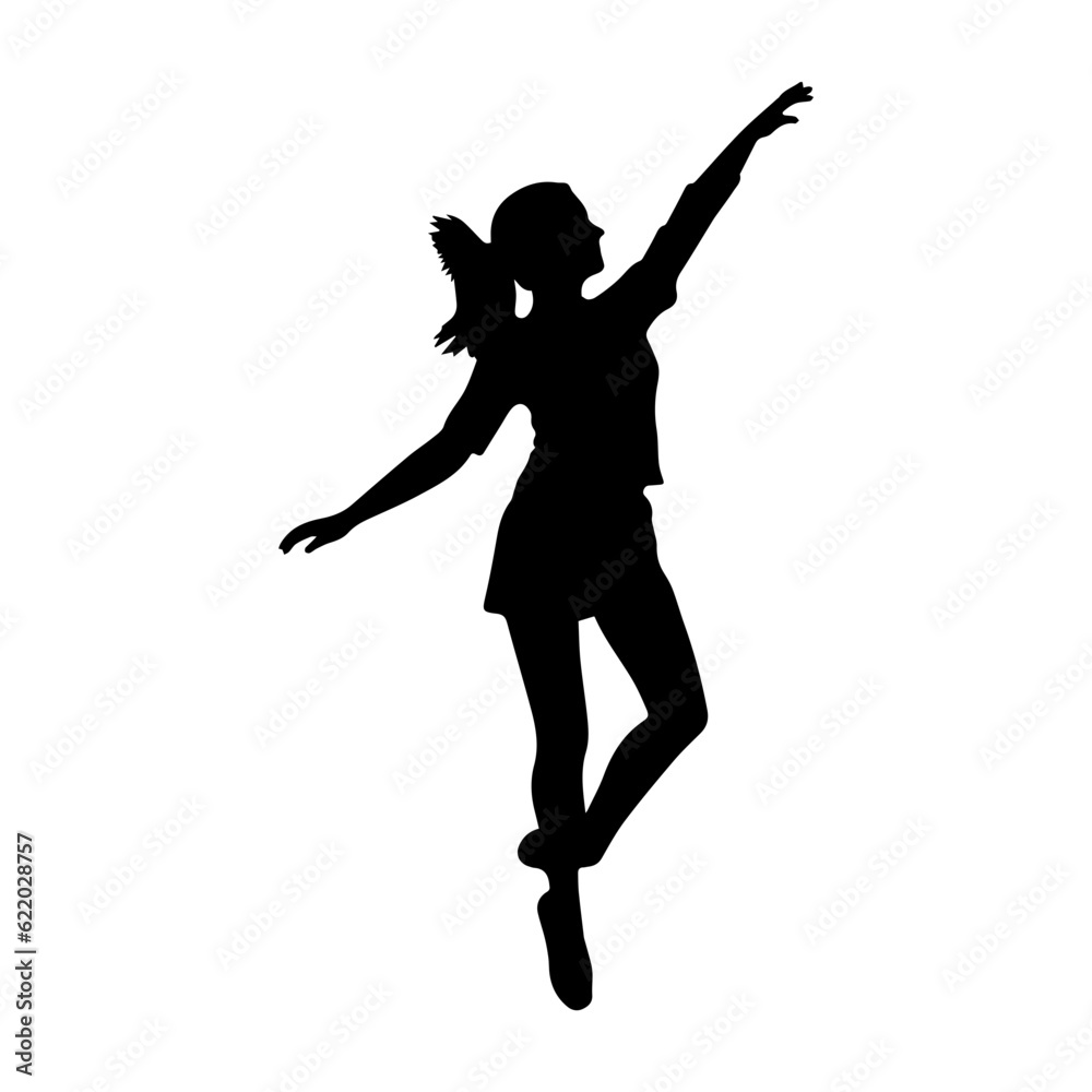 dancing figures silhouette illustration dancing figures silhouette illustration