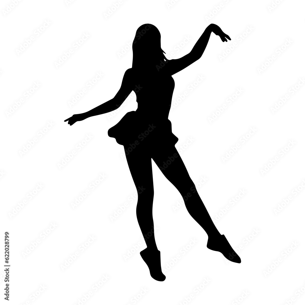 dancing figures silhouette illustration dancing figures silhouette illustration