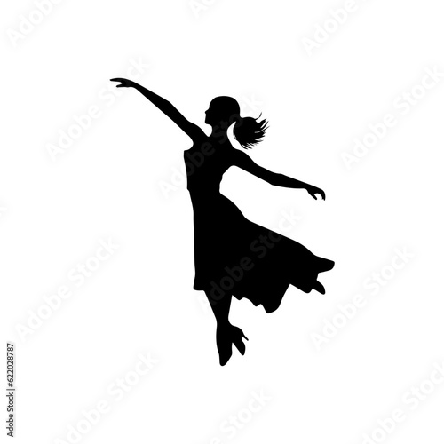 dancing figures silhouette illustration 