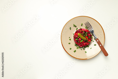 Concept of tasty food  cold dish - Vinaigrette salad