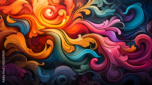 Abstract color splash art © wutgprs