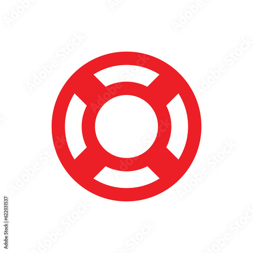 Lifebuoy icon. Help for the drowning. Symbol of help, support or rescue.