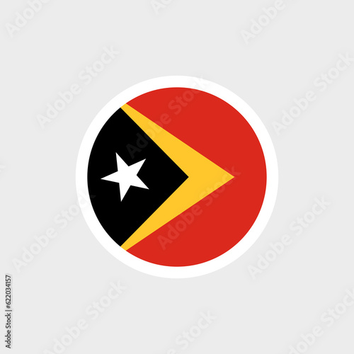Free Download Flag of East Timor. Timorese red flag, triangle with a star. State symbol of the Democratic Republic of East Timor. - GFXLoad