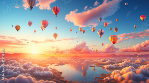 air balloons ai generated image