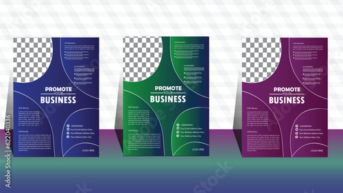 set of three banners. set of business cards, corporate identity template with card. corporate identity template with card. Modern and professional flyer design. corporate business flyer template .