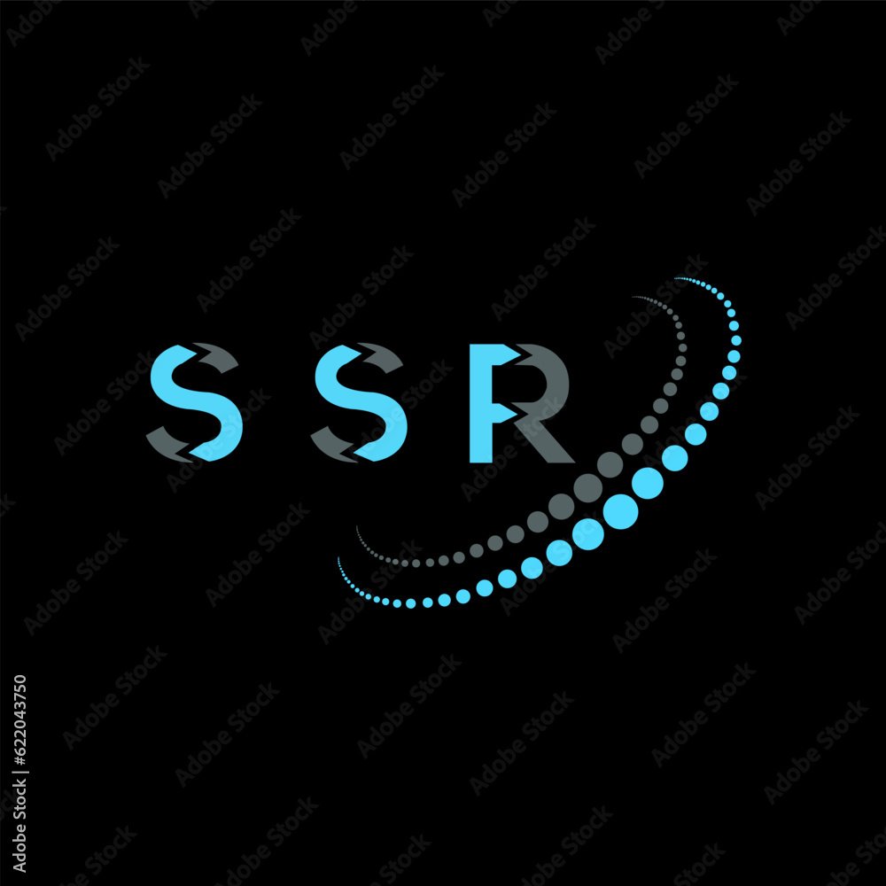 SSR letter logo abstract design. SSR unique design, SSR letter logo