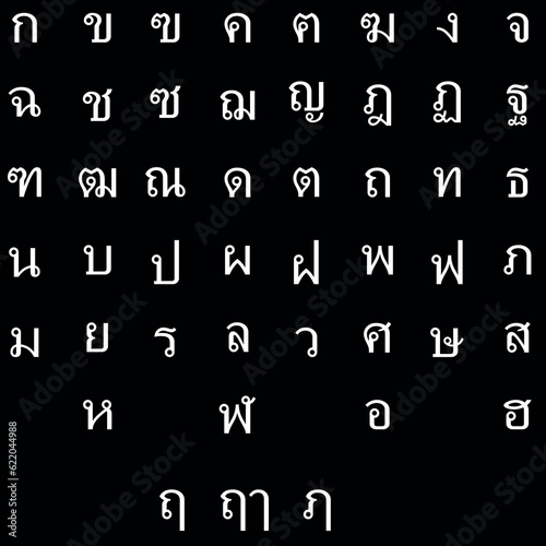 Thai alphabet, thailand language