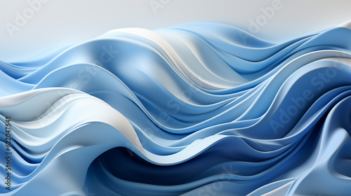 Modern waves background illustration, Subtle abstract background with soft pastel waves. Gradient colors. For designing apps or products, Generated AI