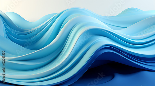 Modern waves background illustration, Subtle abstract background with soft pastel waves. Gradient colors. For designing apps or products, Generated AI