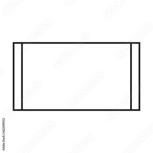 Subroutine flow chart Shape element for process layout diagram illustration for businss and finance