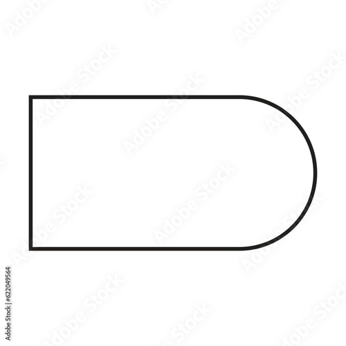 Delay flow chart Shape element for process layout diagram illustration for businss and finance