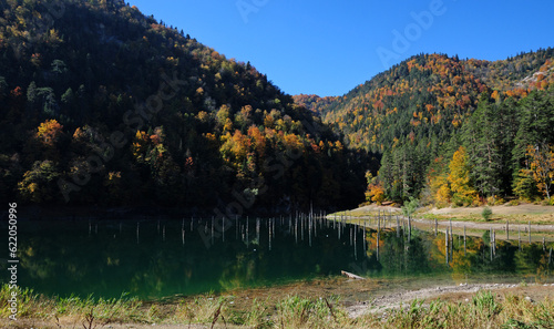 Suluklu Lake is located in Bolu, Turkey. Suitable for camping, photography and hiking. photo