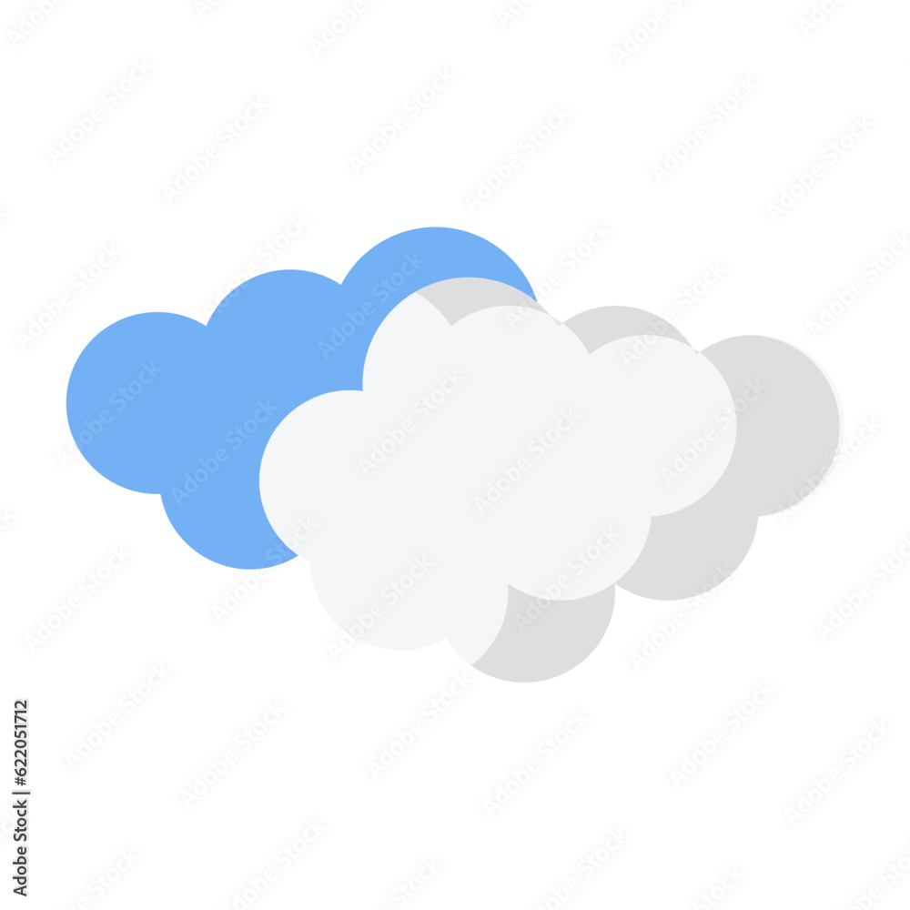 Clouds Flat Icon Clouds Flat Icon