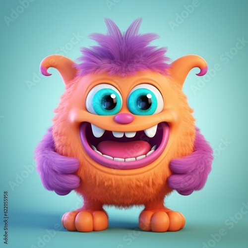 Adorable 3D Monster Character: Collection of Cute and Playful © haallArt