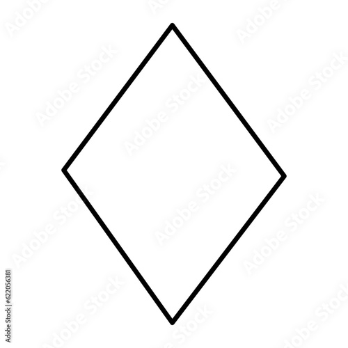 Rhombus Line Icon