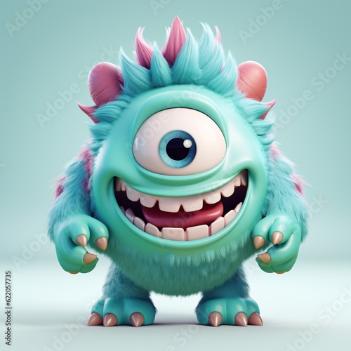 Adorable 3D Monster Character  Collection of Cute and Playful