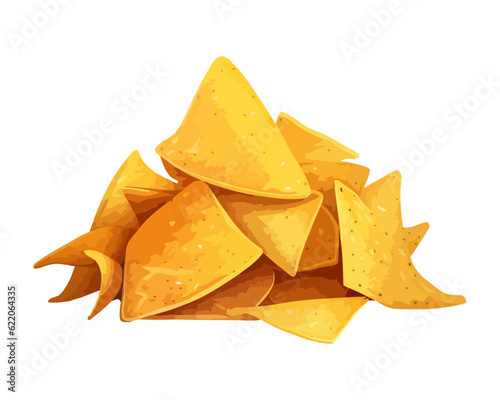 Crunchy nachos, a gourmet vegetarian meal
