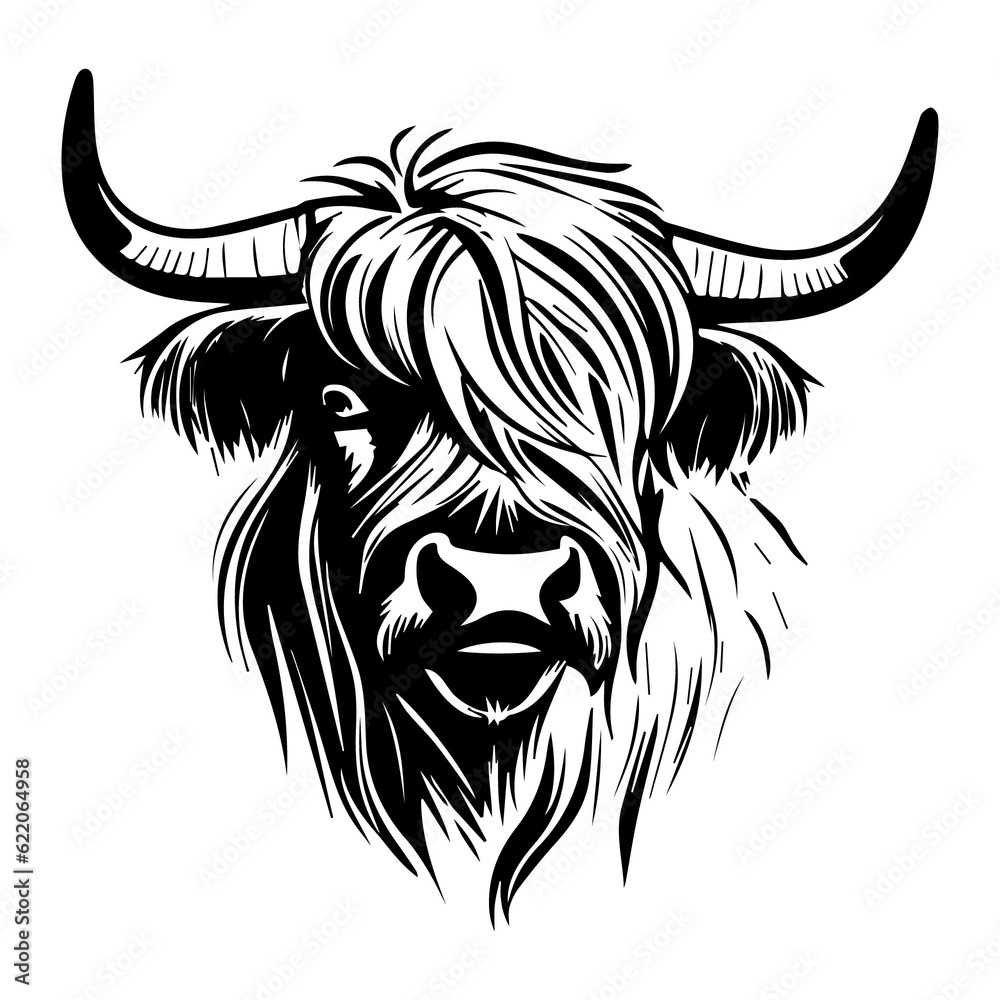 Highland cow svg, highland cow png, cow head svg cow svg cute cow svg ...