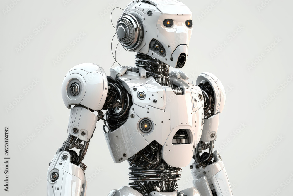 3D artificial intelligence robot, AI generated 3D artificial intelligence robot, AI generated