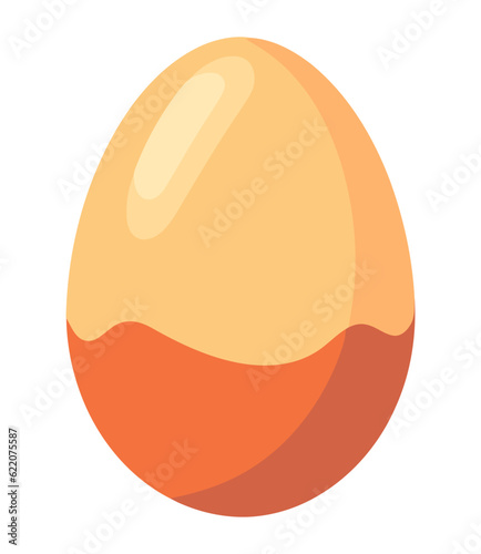 Organic egg icon isolated on white background