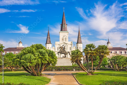New Orleans, Louisiana, USA at Jackson Square and St. Louis Cathedral. © Designpics