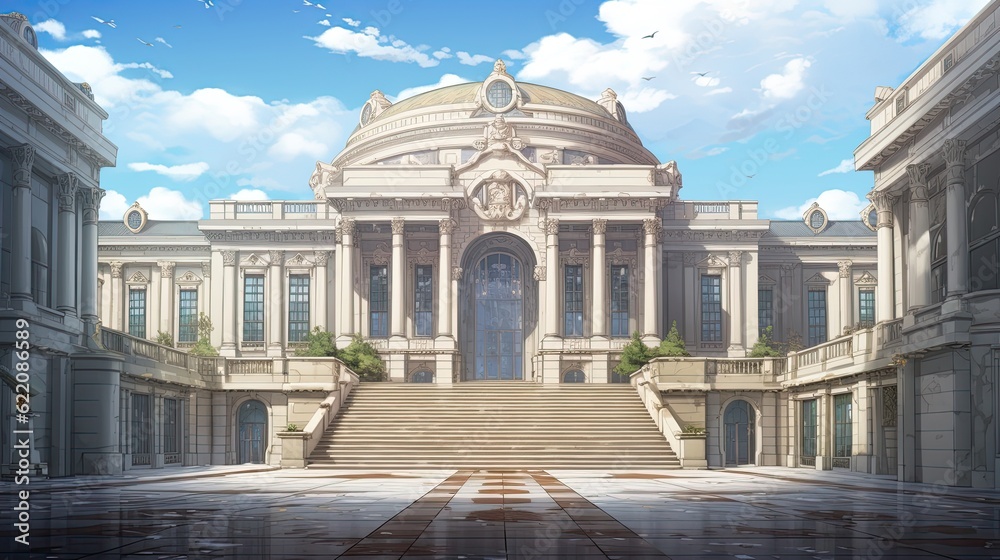 Obraz premium Church of st peter and st paul cathedral. AI generated art illustration.