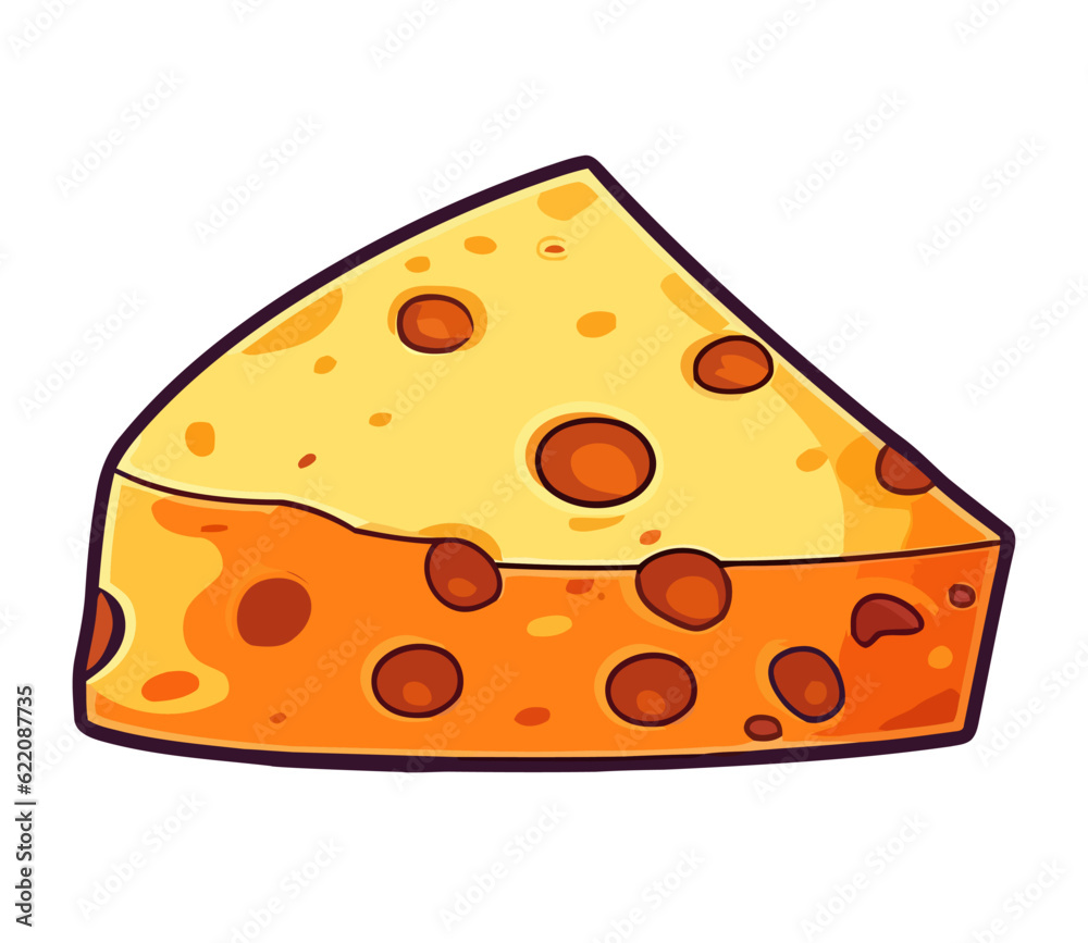 Freshly cheese slice icon Freshly cheese slice icon