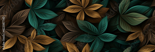 Design of leaves pattern - Generative AI