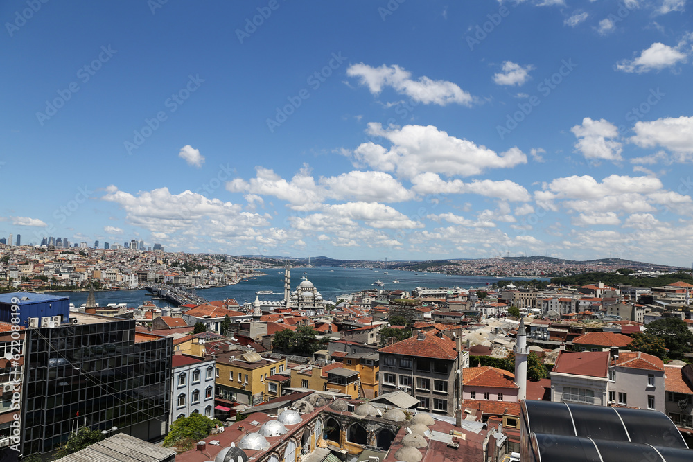Bosphorus Strait and Istanbul City in Turkey