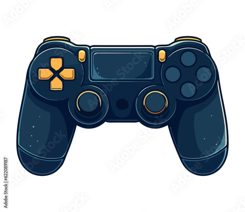 Modern joystick icon for video game control