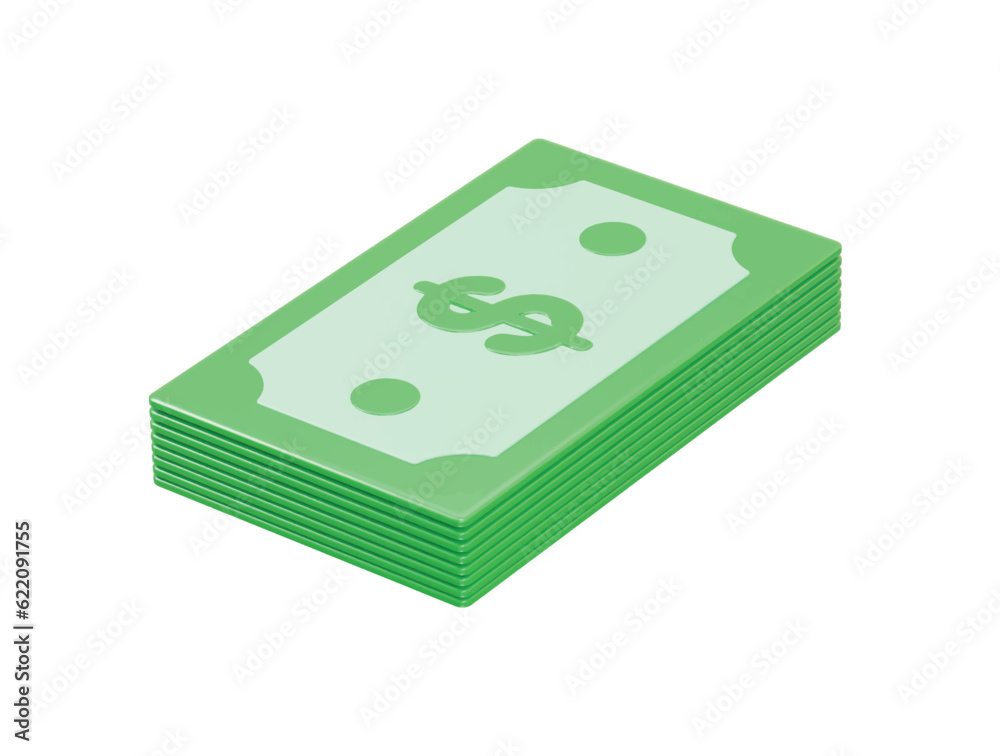 Dollar icon illustration render transparent vector Dollar icon illustration render transparent vector