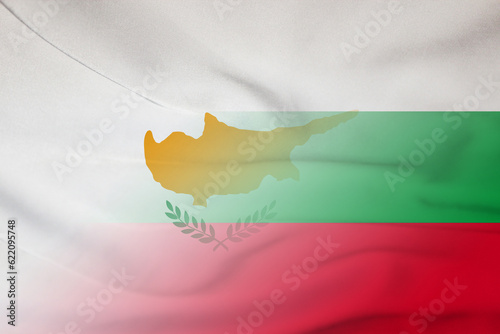 Cyprus and Bulgaria government flag international negotiation BGR CYP