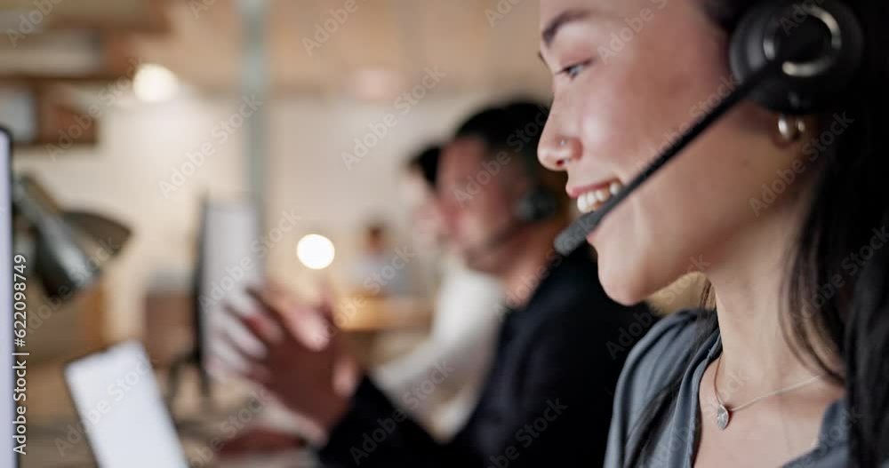 Business people, call center and team consulting in telemarketing, customer service or support at office. Group of consultant or agents in teamwork for online advice, help or sales at the workplace Business people, call center and team consulting in telemarketing, customer service or support at office. Group of consultant or agents in teamwork for online advice, help or sales at the workplace