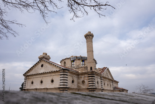 "Kurtuluş Cami" Damaged mosque in the old city of Gaziantep due to Turkey Earthquake in 2023