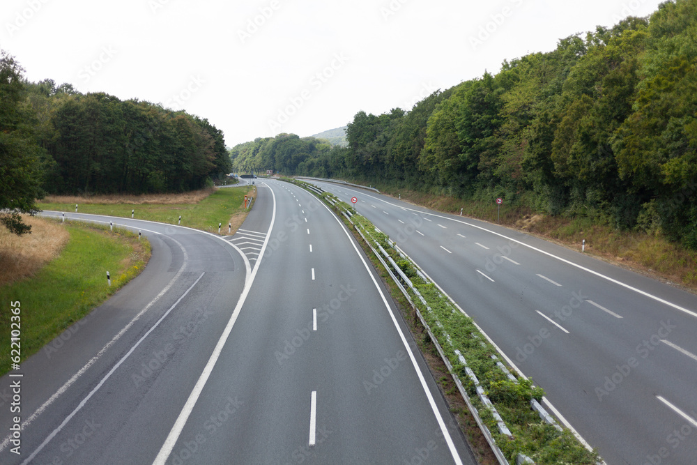 highway in the countryside, photo as a background, digital image