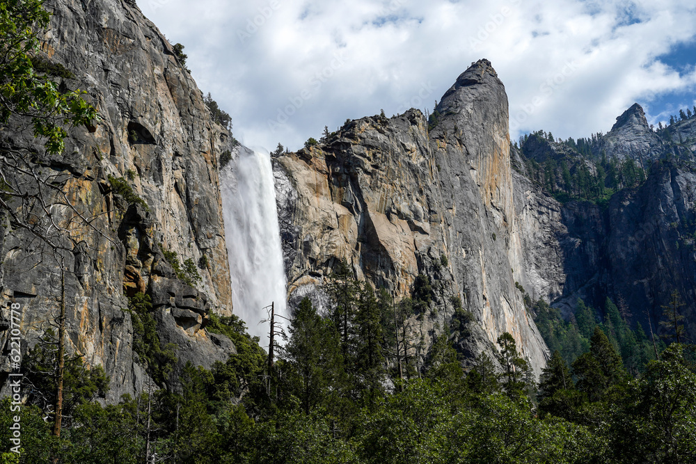 Yosemite National Park, California, USA. Bridalveil Falls.