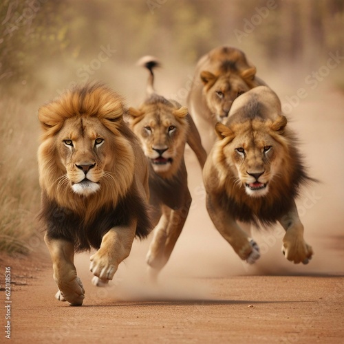 racing lion © adi
