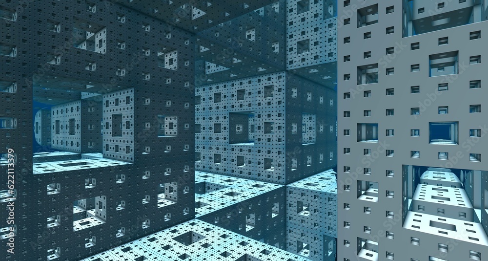 Obraz premium Metallic modern background steel structure