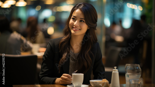 female asian smiling businesswoman