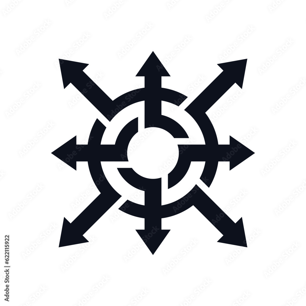 Obraz premium management logo template. Icon Illustration Brand Identity. Isolated and flat illustration. Vector graphic