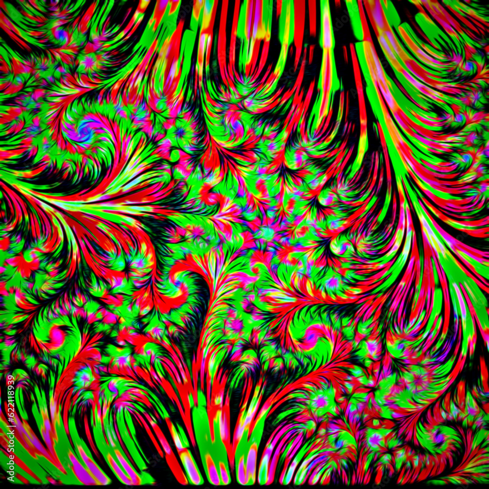 Fototapeta premium Abstract fractal illustration, concept art for poster, flyer, banner background, video background, billboards, pattern, art print, or design element.