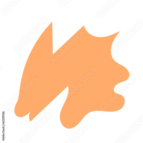 Orange Abstract Shapes Vectors 