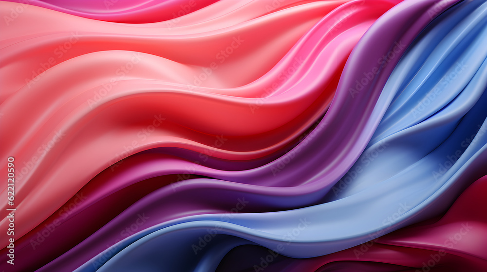 waves in shades of hot pink and cyan on a sandy beige canvas, background Generative AI waves in shades of hot pink and cyan on a sandy beige canvas, background Generative AI