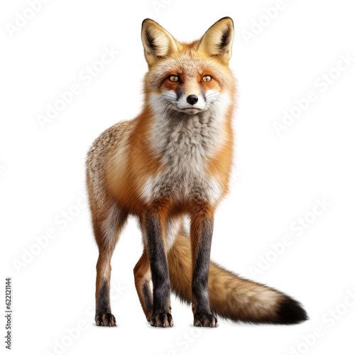 Fox , isolated on transparent background, PNG