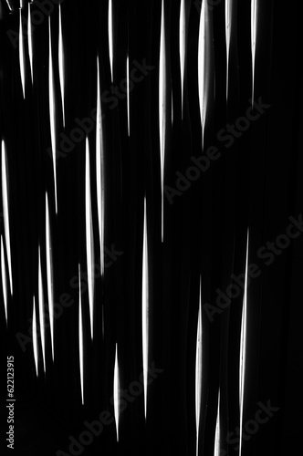 Abstract Scene of Black and White Silhouetted Light.