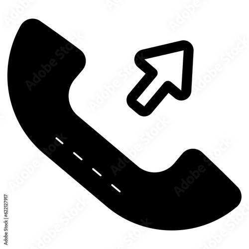 outgoing phone call icon