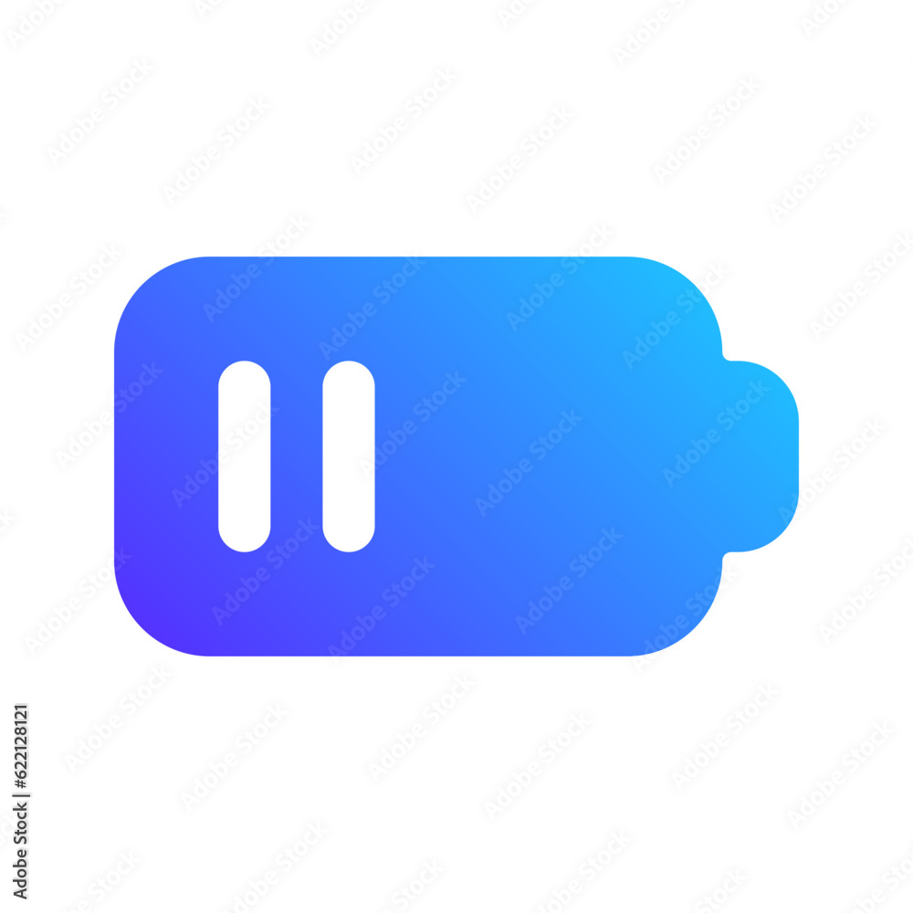 low battery gradient fill icon low battery gradient fill icon