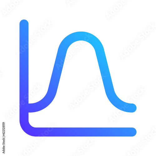 histogram gradient fill icon
