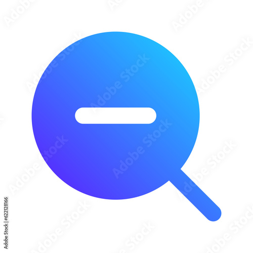 zoom out gradient fill icon